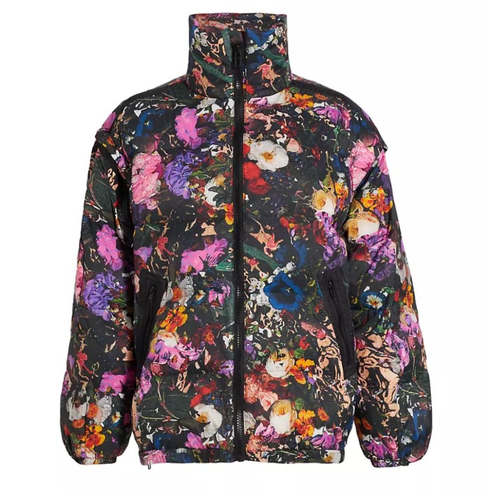 Remain Birger Christensen Floral Nylon Puffer Jacket